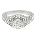 Tressa Sterling Silver Round-cut Pave-style Cubic Zirconia Ring