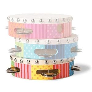 TATIRI MULTICOLORED WOODEN TAMBOURINE