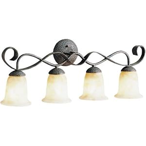 Kichler Lighting 6374OI High Country Incandescent Bath Light, Old Iron, 4-Light