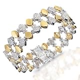18 Kt Two Toned Beautiful Diamond Bracelet