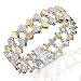 18 Kt Two Toned Beautiful Diamond Bracelet