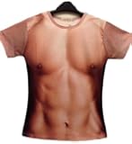 Interesting events cosplay party costume Goods Unisex Halloween entertainment [(naked wear on top of the naked) naked macho T-shirt of The Man (from ML size) [HAPPYNESSMAIL] man Doki!? (M) (japan import)