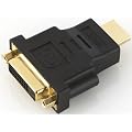 deleyCON HDMI zu DVI Adapter - DVI Buchse zu HDMI Stecker [ vergoldete Kontakte ]