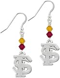 Florida State Seminoles Bicone Crystal Earrings