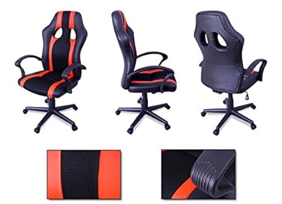 Monaco Racing Mesh Office Chair (Racer Orange)
