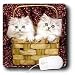 Cats - Kittens in the basket - Mouse Pads