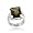 Sterling Silver 11.5ct Smoky Quartz Emerald-Cut Estate Ring
