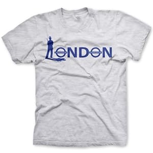 Tee Shirt bleu avec le drapeau anglais Union Jack