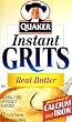 Quaker Instant Grits Real Butter 12oz - 6 Unit Pack
