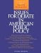 Issues for Debate in American Public Policy: Selections from the Cq Researcher (Issues for Debate in American Public Policy)