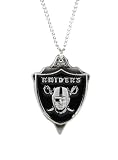 Oakland Raiders Chain Necklace & Pewter Pendant - NFL Football Fan Shop Sports Team Merchandise