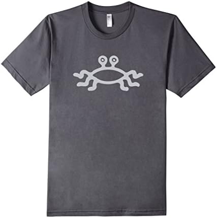 Men's FSM Flying Spaghetti Monster Tee Pastafarian Large Asphalt