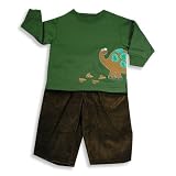 Austin & Ashley - Infant Boys Long Sleeve Pant Set, Green, Brown