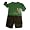 Austin & Ashley - Toddler Boys Long Sleeve Pant Set, Green, Brown (Size 2T)