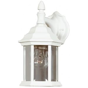 Kenroy Home 16266WH Custom Fit 5-In-1- 1-Light Wall Lantern, White by Kenroy Home