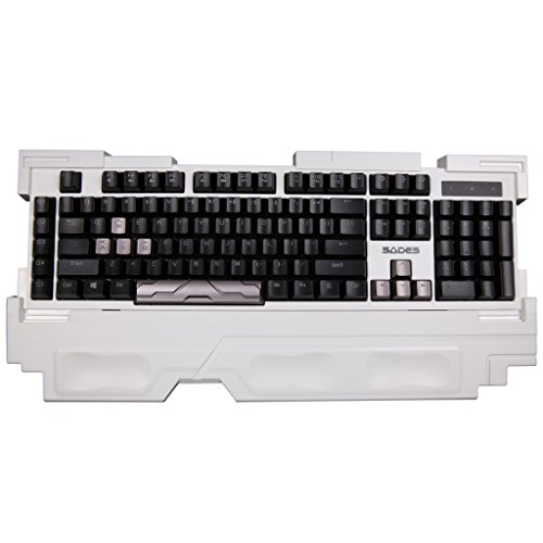 SADES Arbiter Professional Mechanical Gaming Keyboard for PC Full Non-conflict Keys (White) SADES Arbiter Professional Mechanical Gaming Keyboard for PC Full Non-conflict Keys (White)