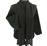 Eight Eight Eight Three Quarter Sleeve Sweater with Scarf Black Medium Eight Eight Eight Three Quarter Sleeve Sweater with Scarf Black Medium