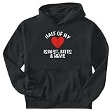 Sweatshirt Black  Half Of My St. Kitts & Nevis  Country