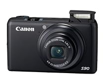 Canon PowerShot S90 Digitalkamera (10 Megapixel, 3,8-fach opt. Zoom, 7,6 cm (3 Zoll) LCD-Display, 1:2,0-4,9) schwarz