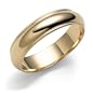 14k Yellow Gold 5mm Milgrain Half Round Band