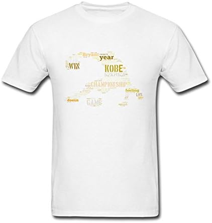YhShire Men's Language Kobe Bryant Baller T-Shirt White XXL