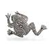 Eve's Addiction Sterling Silver Diamond Cubic Zirconia Leaping Frog Pin