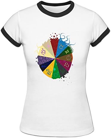 Keeky Women's Homestuck God Tier Symbols Game Ringer T-shirt S White