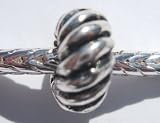 Murano Style Spacer Rope Bead Fits Pandora Antique Silver Plated (1)
