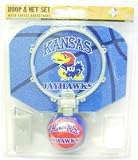 Kansas Jayhawks Basketball Hoop Set