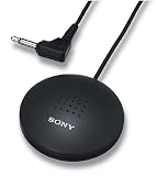 Sony ECM-F8 Electret Condenser Omni-directional Flat Tabletop Microphone For Conference Meeting Recording or Phone Conferencing with Boundary Effect Design - For all Digital or Analog Recording Devices