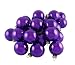 Club Pack of 36 Shiny Bright Violet Glass Ball Christmas Ornaments 2.75
