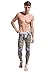 ZIHAN Men's Printing Slim Fit Leggings Tight Pants
