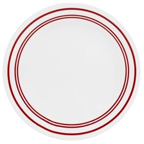 Corelle Livingware 6-3 4-Inch Bread and Butter Plate, Classic Caf¿ Red by Corelle