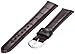 Timex Men's Q7B825 Leather Padded Crocodile Grain 18mm Brown Replacement Watchband