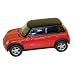 HO Die-Cast Mini Cooper, Red w/Black Roof