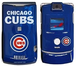 Chicago Cubs Razor V3 Cell Phone Cover - MLB Baseball Fan Shop Sports Team Merchandise