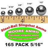 165 pack 5/16 Steel-Ball slingshot ammo (12 oz)