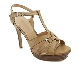 STRAPPY STACKED PLATFORM HEEL