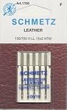 41GZW2YvEfL. SL160  Schmetz Leather Machine Needles Size 16/100 Package of 5