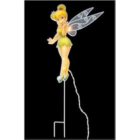 Set of 2 Disney Tinkerbell In/Outdoor Lighted Christmas Yard Art Decorations