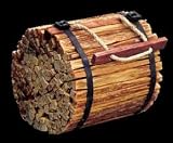 Wood Products 9904 Fatwood Round Bundle Burlap, 4 Pounds