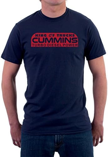 STC Men's Cummins Dodge Ram Heavy Duty Turbo Diesel 4x4 Truck Short Sleeve T-shirt Medium Navy