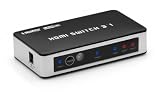 301BN Premium 3 port High speed HDMI switch with IR wireless remote and AC Power adapter – supports 3D, 1080p