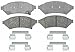 ACDelco Advantage 14D1000CH (19285957) Ceramic Front Disc Brake Pad Set with Hardware