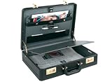 Review MASTERS  / Masters 2256 black expandable attache case with grey lining, EACH