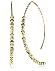Mizuki 14k Earrings Marquise Hoop Sm. Bead