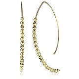 Mizuki 14k Earring Marquise Hoop Sm. Bead