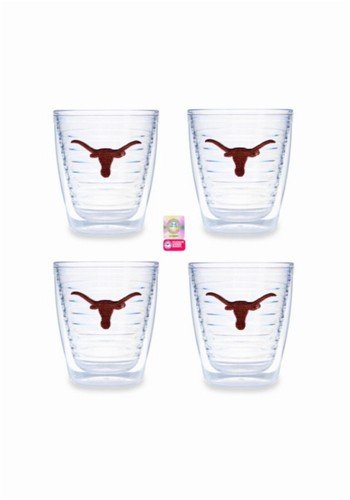 Texas Longhorns Tervis Tumblers 12 oz – set of 4