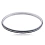 Sterling Silver Black and White Diamond Bangle Bracelet