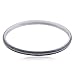 Sterling Silver Black and White Diamond Bangle Bracelet